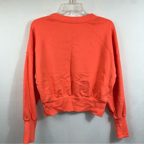 Old Navy Orange Here and Now Cropped Sweatshirt 0474 - Picture 2 of 6